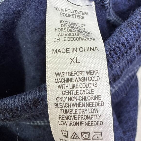 QVC Cuddl Duds Brushed Sweater Jogger XL Navy Blue Drawstring Lounge Cozy NWOT - Picture 5 of 9